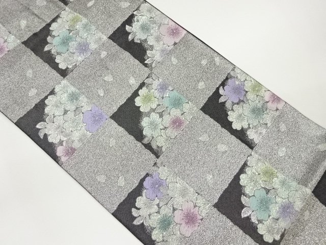 JAPANESE FUKURO OBI / WOVEN SAKURA